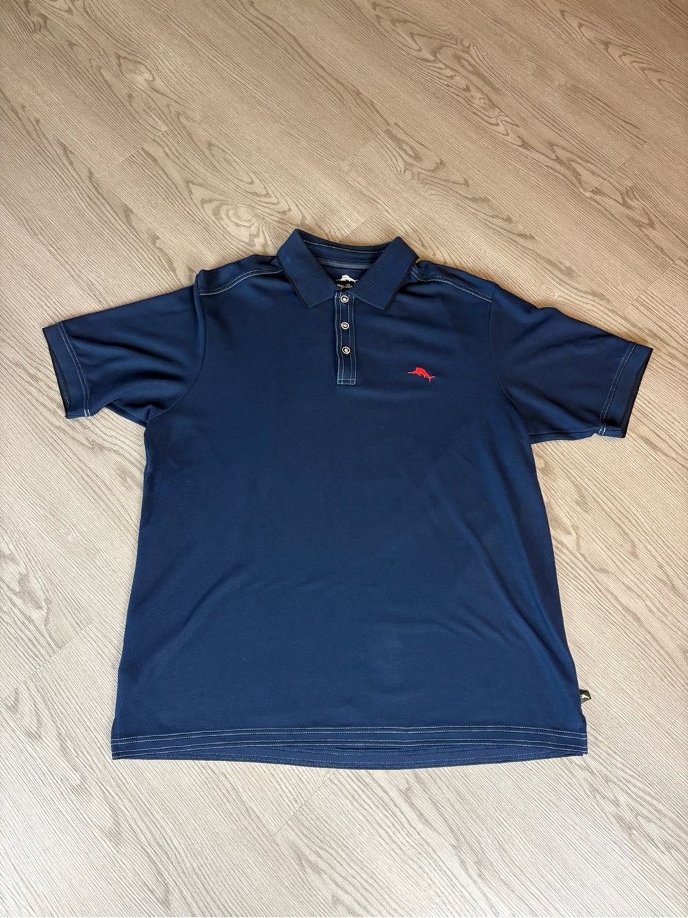 Tommy Bahama Navy Supima Marlin Polo